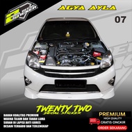 DECAL STICKER KAP MESIN MOBIL AGYA AYLA TTD 3