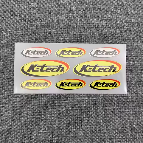 8Pcs K-Tech Stickers Ktech Suspension Fork Motorcycle Laminated Decals K Tech Graphic