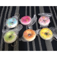 GANTUNGAN Squishy Mini Donut Colorful Keychain Model