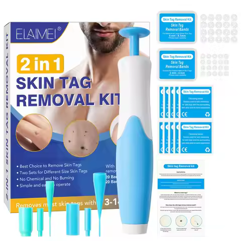 1 Set Auto Skin Tag Remover 2-8mm Band Painless Mole Wart Skin Tag Removal Pen Wart Dot Corn Treatme
