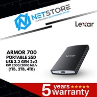 Lexar ARMOR 700 Portable SSD USB 3.2 Gen 2x2 RW 2000/2000 MB/s - 1TB  | 2 TB  | 4TB