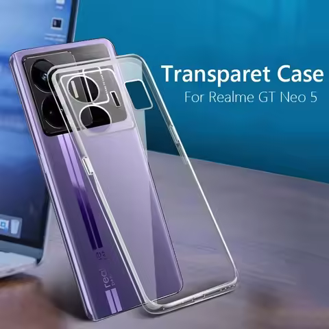 For Realme GT Neo 5 Case Simple Slim Soft TPU Clear Transparent Phone Case On For Realme GT Neo 5 Ne