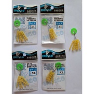 INDIGO FISHING STOPPER / YELLOW ROUND STOPPER