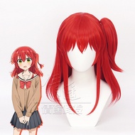 Lonely Rock Kita Ikuyo Cosplay Rambut Palsu Sebelah Merah Gaya Ekor Kuda Rambut Palsu Anime