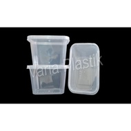 @500 Plastic Lunch Box 300 ML Thinwall/ 300ml Food container + Lid