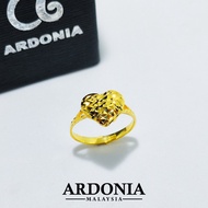 ARDONIA Cincin Heart Emas 375 (9K Gold / 375 Gold)