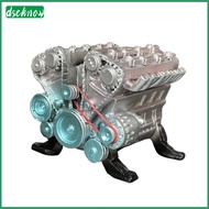 Desktop Engine Model V8 Car Engine Model Resin 8-cylinder Realistic Auto Engine Decoration Education