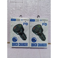 55w quick car adapter charger with 3.0 quick charge +PD 20w