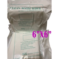 Clean Room Wiper Polyester Microfiber 6"*6" Dustless Cloth Clean Electronic parts Printer Print Head