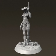Human Height 38mm 50mm 75mm 90mm Western Cowboy Resin Soldier White Model TD 7533 3D