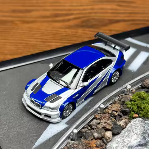 AR box 1:64 E46 M3 GTR Need for Speed Assembly Edition diecast model cars