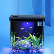 Acrylic Desktop Back Filter Small Fish Tank System 20x15x20.5cm