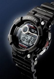 CASIO卡西歐G-SHOCK 潛水用 電波錶 FROGMAN (蛙王)(日版) 黑 GWF-1000-1