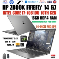 HP ZBook Firefly 14 G7 Mobile Workstation Intel Core i7 10Th Gen 32GB Ram 1TB SSD  4GB GPU NVIDIA Qu