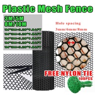 【1M Fixed Width】3M/5M/8M/10M Plastic Pet Mesh Fence Balcony Stair Protective Baby Safety Net Fence B