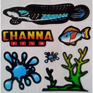 Channa Fish STICKER (PREDATOR)