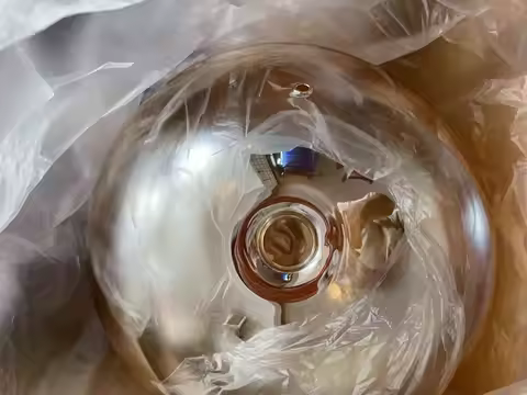 Clear Ball Glass for Chandeliers Ball In Ball Smoky Gass Ball for Hanging Light Amber Glass Ball for