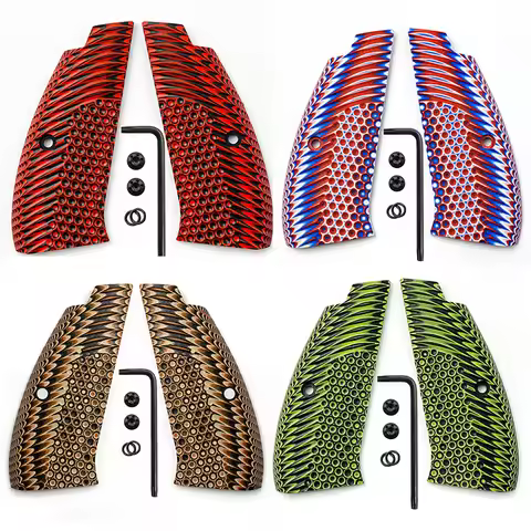 CZ75 Grips G10 Grips for CZ75 Full Size, SP-01 Series, Shadow 2, 75B BD, Grips Screws Included Handl