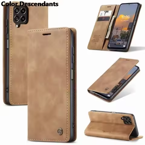 Leather Wallet Flip Cover Case For Samsung Galaxy M53 M33 5G Magnetic Phone Bag On For Samsung M21 M
