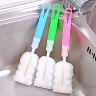 Bottle Brush Sponge Glass Cup Milk Bottle Nipple Cleaning Brush Bottle Brush Milk Bottle Brush Cup W