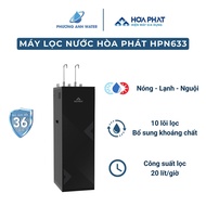 Máy lọc nước Hòa Phát HPN633 tủ đứng 10 lõi lọc 3 chế độ Nóng Lạnh Nguội làm lạnh bằng Block công su