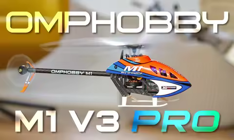 OMPHOBBY M1 V3 PRO 3D RC Helicopter BNF Without Transmitter, Battery Charger