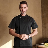 Chef Uniform Chef Clothes Short Sleeve Hotel Restaurant Kitchen Uniform Summer Student Chef Clothing