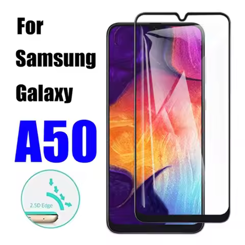 2Pcs Full Cover Screen Protector For Samsung Galaxy A50 Protective Glass For Samsung A32 A51 A02 A52