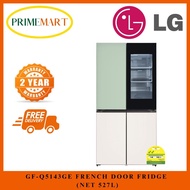 LG: GF-Q5143GE 527L FRENCH DOOR FRIDGE + FREE GIFT REDEEM FROM LG. 2 YEARS WARRANTY