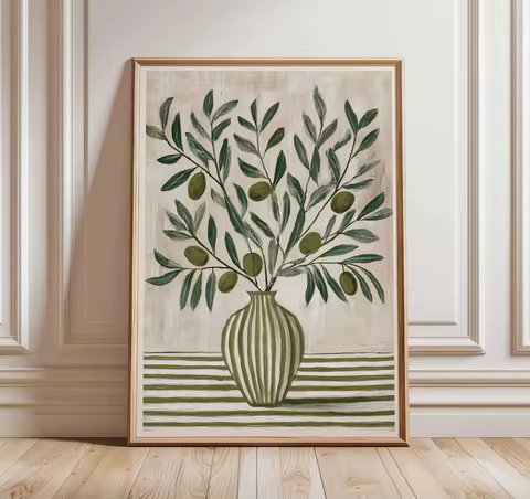 Orange Wall Decor, Orange Fruit Poster, Farmhouse Kitchen Art Painting, Kitchen Prints, Trendy Food 