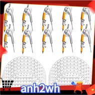 20 Sets Student Protractor and  Set - Student Geometry Math Set - with Pencil , 180 Degree Math Prot