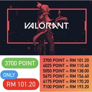 ⚔️VALORANT⚔️POINT🛡3700 POINT ⚠️ONLY RM 101.20‼️🛡
