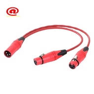 0.5M 3Pin XLR 1 Male to 2 Female Audio Extension Cable Microphone Y Splitter Audio Cord Line for Mix