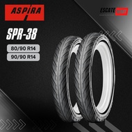 Aspira Maxio SPR-38 80/90 90/90-14 Tubetype Outer Tire - Aspira SPR38 Motorcycle Tire Ring 14 Tubety