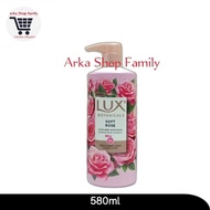 LUX Soft Rose Sabun Mandi Cair Pump Botol Pompa 580ml
