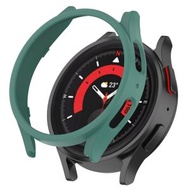 全城熱賣 - 適用於三星 Galaxy Watch5 Pro 45mm 半包鏤空PC保護殼（官方綠）