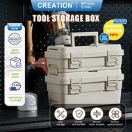 【CREATION】ToolBox Plastic Tool Box Set Spanar Box Plastic Storage Toll Box Fishing Box Bekas Tool Ko