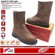 Red Wing Pecos 8241 Safety Boot Men Leather Steel Toe Oil Resistant Industrial Work Shoes Kasut Safe