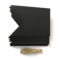 Black Birthday Party Graduation Wall Banner Decorations Versatile Beautiful Swallowtail Bunting Flag