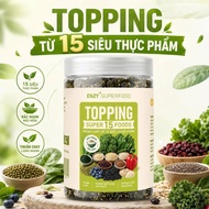 Enzy Superfood Topping 15 Super Food Nuts and Vegetables, Vegan, Natural, No Preservatives 160g Jar