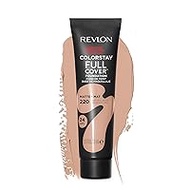 Revlon ColorStay Full Cover Longwear Matte Foundation, Heat and Sweat Resistant, Lightweight Face Makeup, Natural Beige (220), 30ml