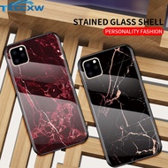 For iPhone 12 13 Pro Max 12 13 Mini Phone Case Marble Tempered Glass Hard Cover