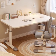 Hand-Cranked Thickened Table Study Table Set Adjustable Complete Set Can Wooden Study Computer Table