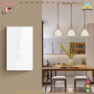 SUHU Touch Switch Dust-proof 1/2/3 Gang 1 Way White Light Switch
