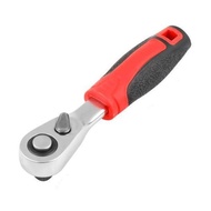 【VOGZONE】1/4 Ratchet Wrench Quick 72 tooth Socket Ratchet Screwdriver Hex Torque Spanner