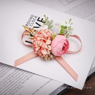 Mori Style Wedding Corsage Groom Bride Wedding Full Set Family Parents Corsage Groomsmen Bridesmaid 