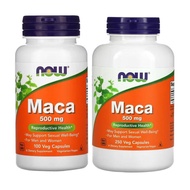 NOW Foods Maca 500 mg 100/250 Veg Capsules.