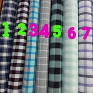 kain cotton yandet garment/katun yandet kotak, kemeja