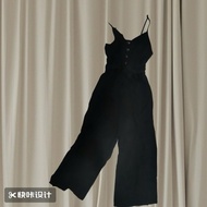 Casual Jumpsuit Denim Trendy Single Strap Jumpsuit