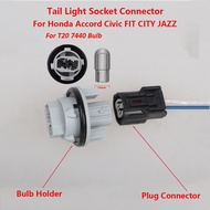 Honda CRV City Fit Tail Light Socket T20 7440 Bulb Holder Connector